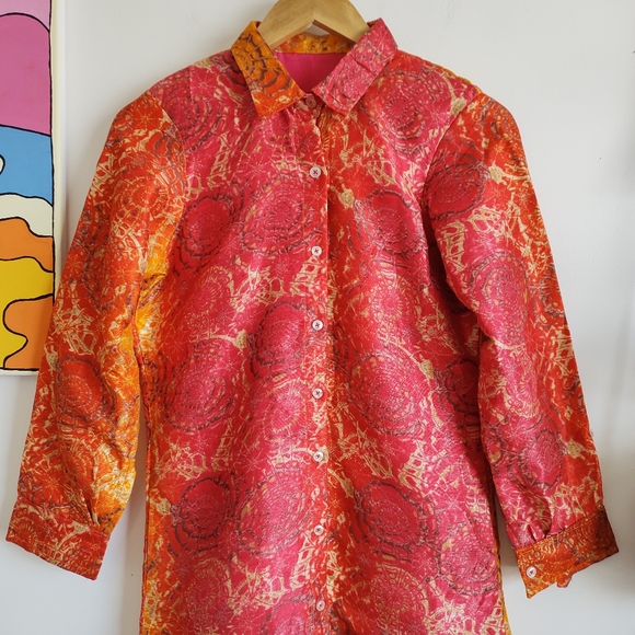 Vintage Handmade Tie Dye Mini Dress - Picture 8 of 16